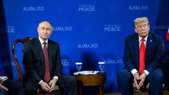 Presidentit Donald Trump ja Vladimir Putin tapasivat Alaskassa elokuussa 2025.