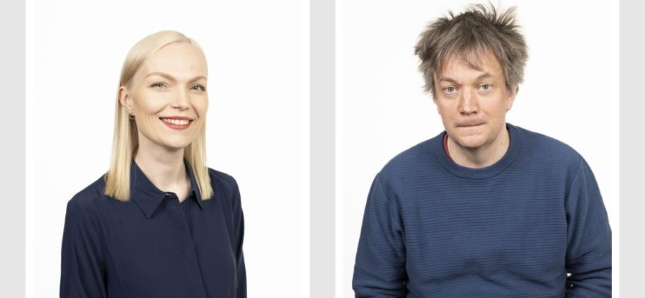 Minja Koskela ja Teemu Keskisarja